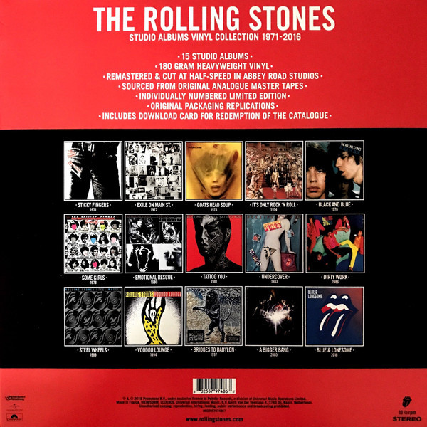 The Studio Albums 1971 2016 : Rolling Stones: : CD e Vinili}
