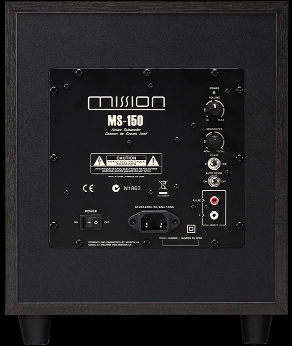 Mission ms 150 store subwoofer