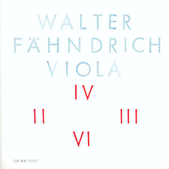 VINIL ECM Records Walter Fahndrich: Viola
