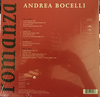 VINIL Universal Records Andrea Bocelli - Romanza 2LP (180g Audiophile Pressing)