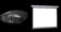 Videoproiector Sony VPL-HW45 + COMPACT RF ELECTROL 16:9, panza Matte White 162x280cm Negru