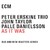 CD ECM Records Peter Erskine Trio: As It Was (4 CD-Box)