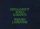 CD ECM Records Keith Jarrett: Solo Concerts Bremen / Lausanne