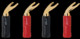 QED Spade ScrewLoc ABS Duo 2RED 2BLK
