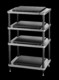 Solidsteel S5 Series Advanced Hi-Fi Audio Rack Silver/Black
