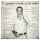 VINIL Universal Records Leonard Cohen - Live Songs