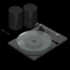  Pachet Pickup Pro-Ject T1 EVO Phono (OM10) + 2 x Sonos Era 100 + Adaptor Sonos Line-In USB-C Negru