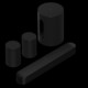  Sistem Home Cinema Sonos Beam (Gen 2) + 2 x Era 100 SL + Sub Mini, Dolby Atmos, WiFi