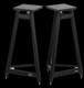 Solidsteel SS Series Vintage Hi-Fi Speaker Stands Black