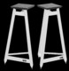 Solidsteel SS Series Vintage Hi-Fi Speaker Stands White