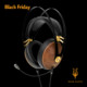 Casti PC/Gaming Meze 99 Classics Headset Walnut Gold Resigilat