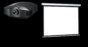 Videoproiector Sony VPL-HW65ES + Projecta COMPACT RF ELECTROL Matte White 173x300cm