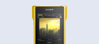 Imagine cu Dispozitiv Walkman® premium cu sunet de înaltă rezoluție