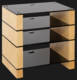 Blok Stax 600, sticla neagra