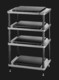 Solidsteel S5 Series Advanced Hi-Fi Audio Rack Silver/Black