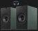Boxe active KEF Coda W + Wiim Mini MOSS GREEN