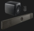 Soundbar KEF XIO + KEF KC62 + KW2 wireless adapter
