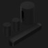  Sistem Home Cinema Sonos Beam (Gen 2) + 2 x Era 100 SL + Sub Mini, Dolby Atmos, WiFi