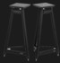 Solidsteel SS Series Vintage Hi-Fi Speaker Stands Black