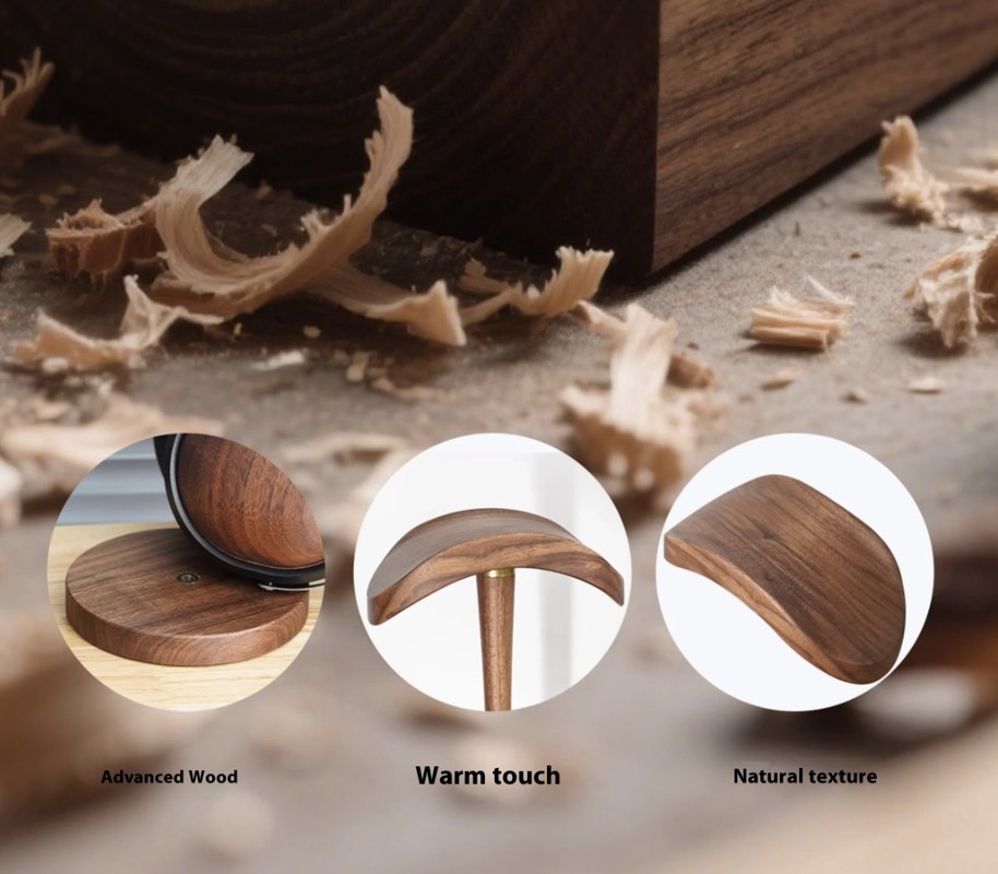 Fiio HS21 stand de casti  Walnut solid wood