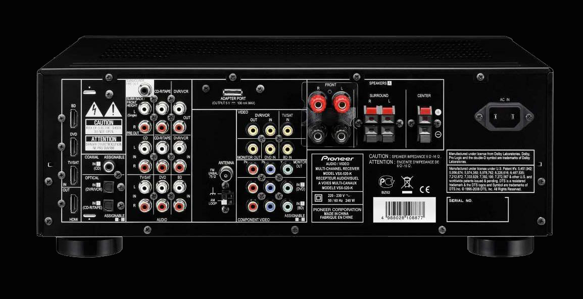 Receiver Pioneer VSX-520-K