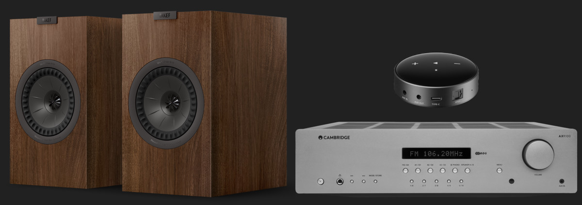 Pachet PROMO KEF Q3 Meta + Cambridge  Audio AXR100 + Wiim Mini