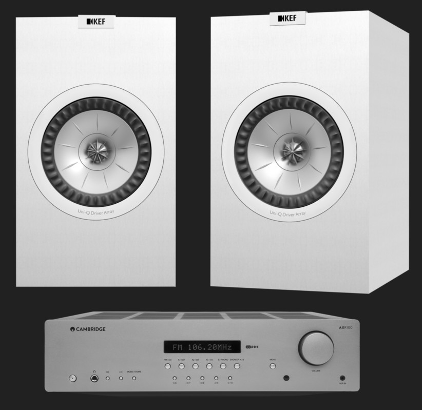 Pachet PROMO KEF Q350 + Cambridge Audio AXR100