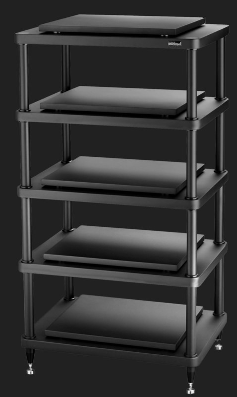 Solidsteel S5 Series Advanced Hi-Fi Audio Rack Black