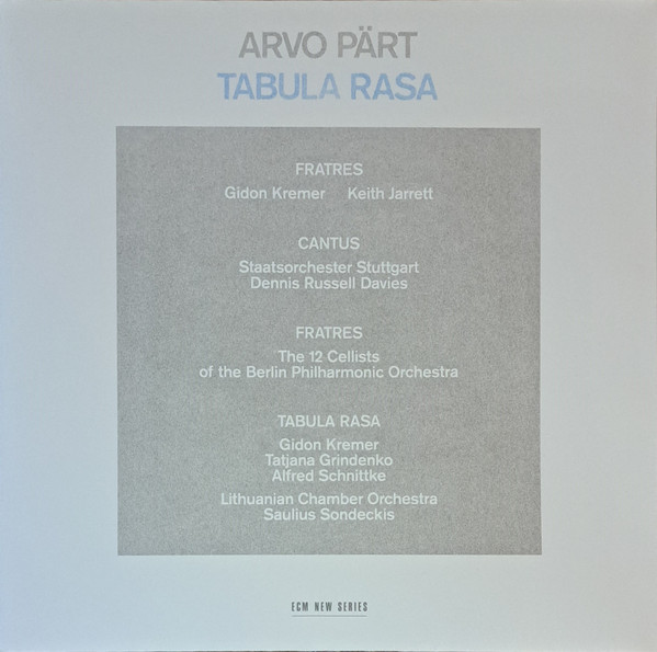 VINIL ECM Records Arvo Part - Tabula Rasa