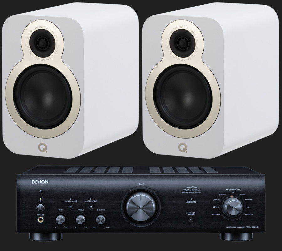 Pachet PROMO Q Acoustics 3030C + Denon PMA-600NE