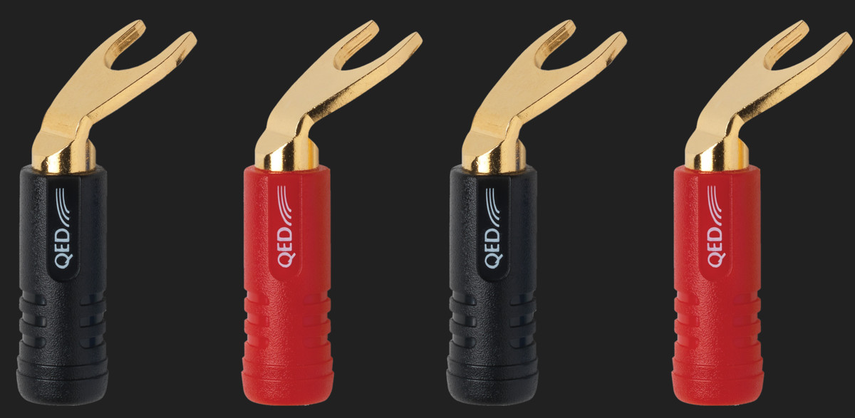 QED Spade ScrewLoc ABS Duo 2RED 2BLK