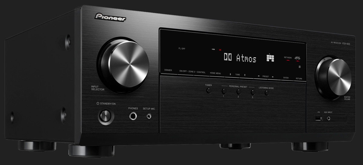Ricevitore Audio Video Pioneer VSX-935M2 - 7 Canali, Dolby Atmos, HDMI 2.1, Silver