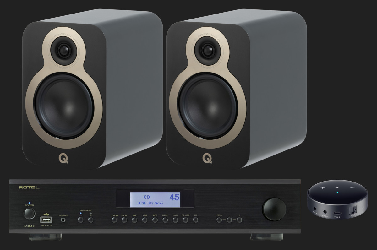 Pachet PROMO Q Acoustics 3030c + Rotel A-12 MKII + Wiim Mini