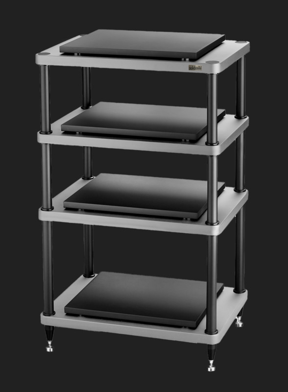 Solidsteel S5 Series Advanced Hi-Fi Audio Rack Silver/Black