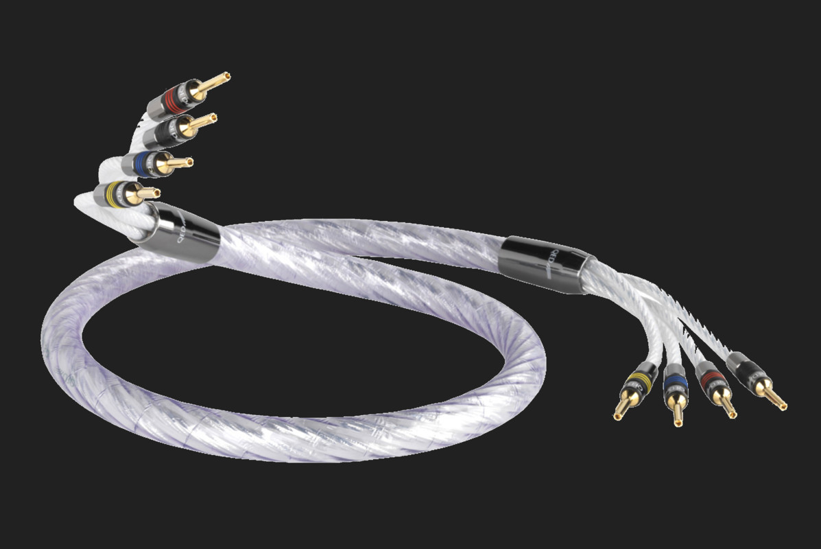 Cablu QED Genesis Silver Spiral Bi-Amp Airloc Banana