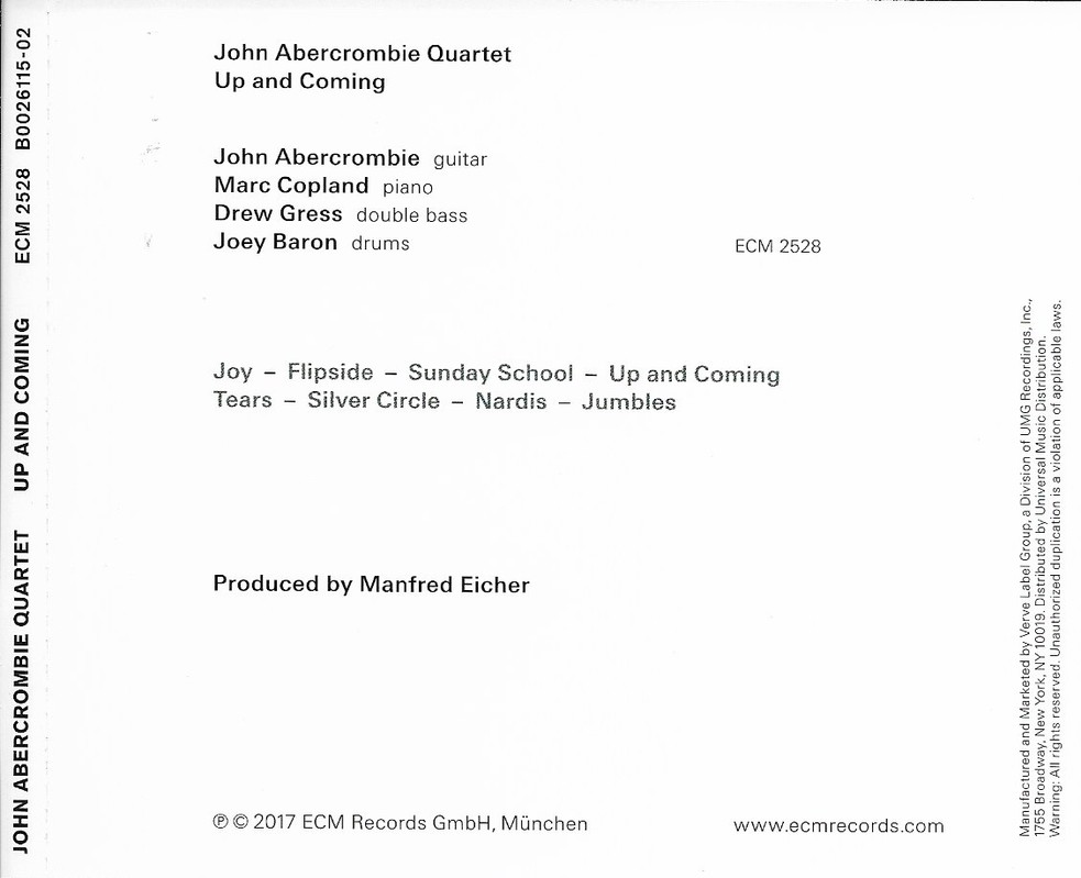 VINIL ECM Records John Abercrombie: Up And Coming