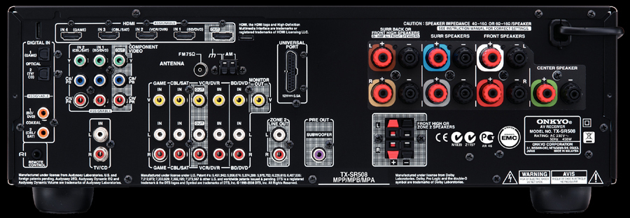 Receiver Onkyo TX-SR508