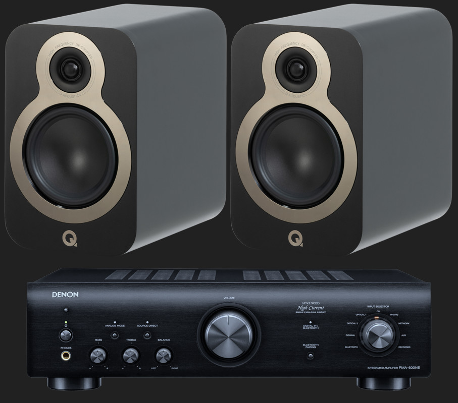 Pachet PROMO Q Acoustics 3030C + Denon PMA-600NE