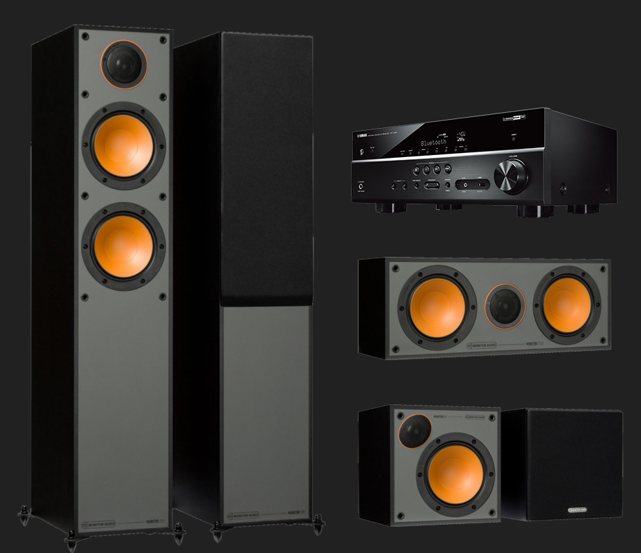 Pachet PROMO Monitor Audio Monitor 200 pachet 5.0 + Yamaha RX-V485