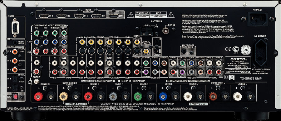 Receiver Onkyo TX-SR875