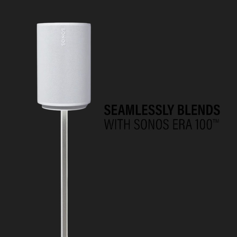 Stativ de podea SANUS WSSE1A1-W2 pentru Sonos Era 100 si Era 100 SL, reglabil pe inaltime, alb