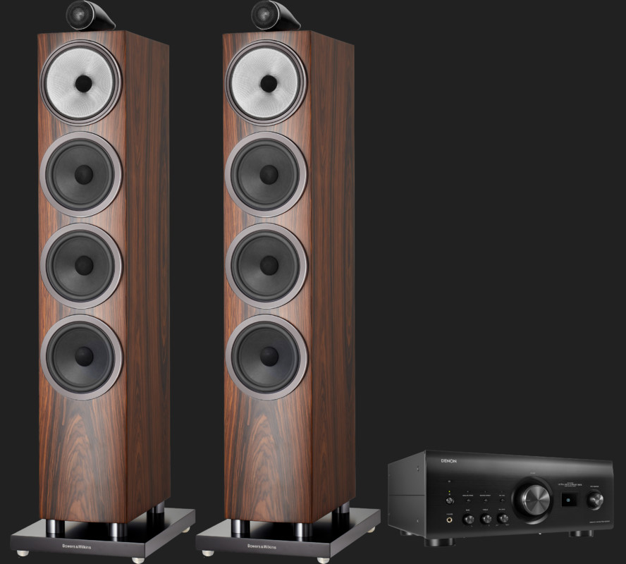 Pachet PROMO Bowers & Wilkins 702 S3 + Denon PMA-3000NE