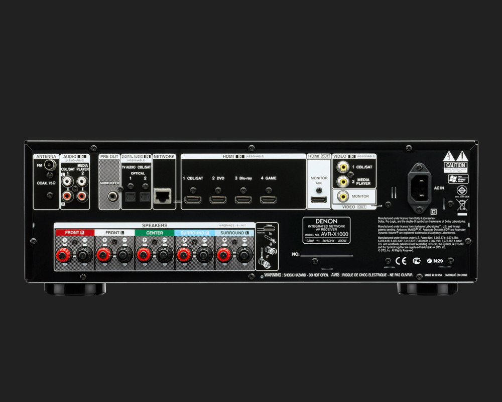 Receiver Denon AVR-X1000