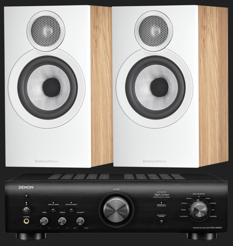 Pachet PROMO Bowers & Wilkins 607 S3 + Denon PMA-600NE
