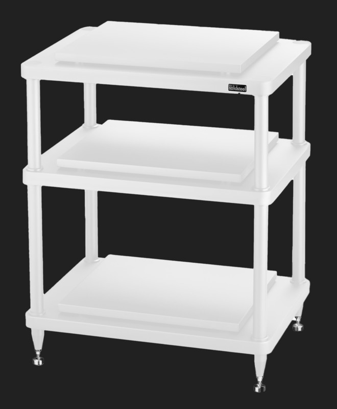 Solidsteel S5 Series Advanced Hi-Fi Audio Rack White