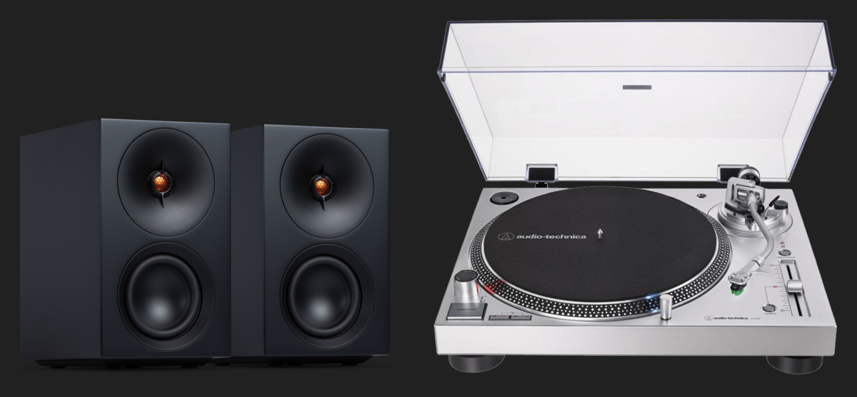 Pickup Audio-Technica AT-LP120X USB + Cambridge Audio L/R S