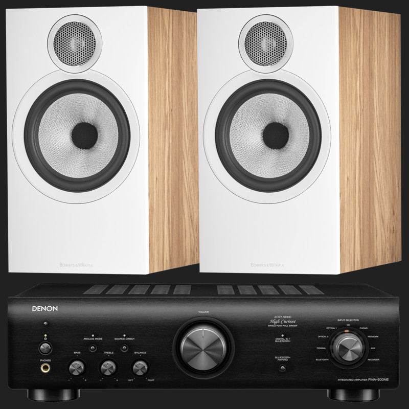 Pachet PROMO Bowers & Wilkins 606 S3 + Denon PMA-600NE