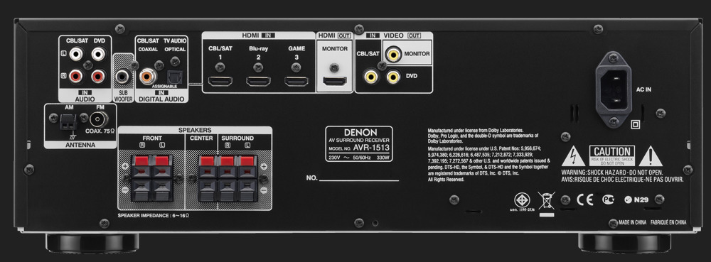 Receiver Denon AVR-1513