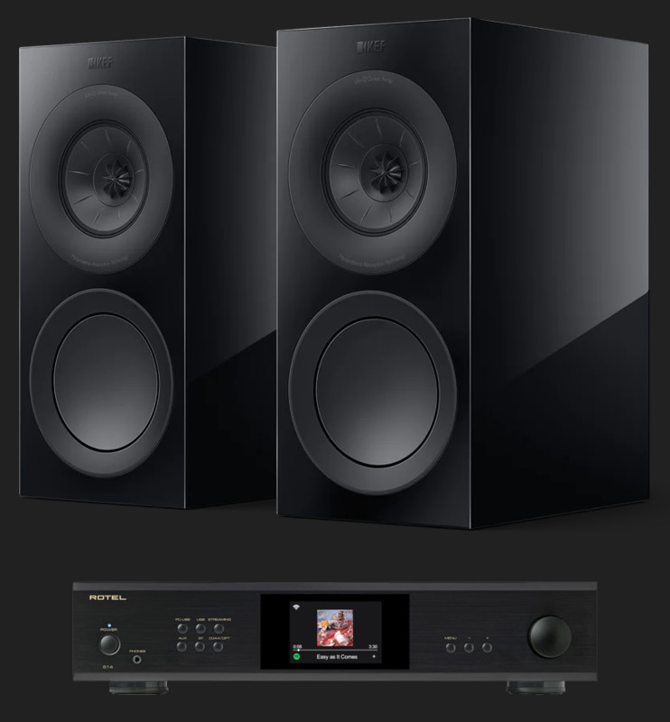 Pachet PROMO KEF R3 Meta + Rotel S-14