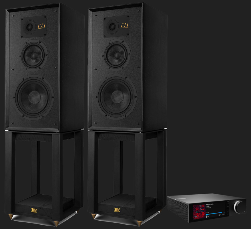 Pachet PROMO Wharfedale Super Linton with stand + Cambridge Audio Evo 150 SE